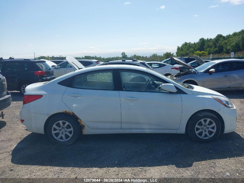 2012 Hyundai Accent VIN: KMHCT4AE4CU051273 Lot: 12079644