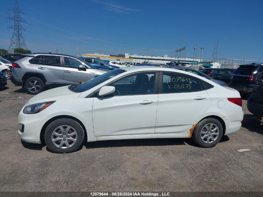 2012 Hyundai Accent VIN: KMHCT4AE4CU051273 Lot: 12079644