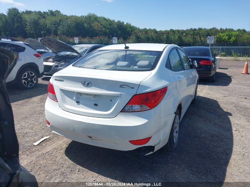 2012 Hyundai Accent VIN: KMHCT4AE4CU051273 Lot: 12079644