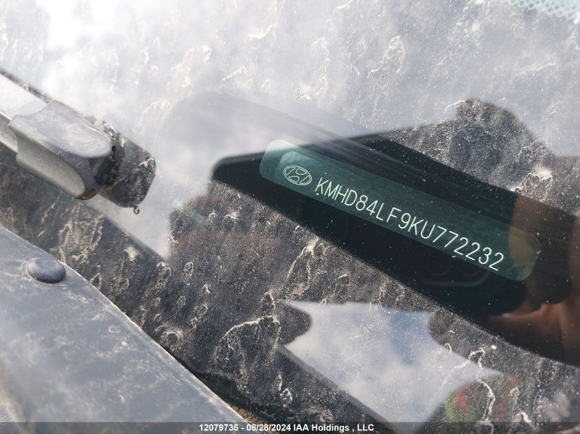 2019 Hyundai Elantra Sel/Value/Limited VIN: KMHD84LF9KU772232 Lot: 12079735