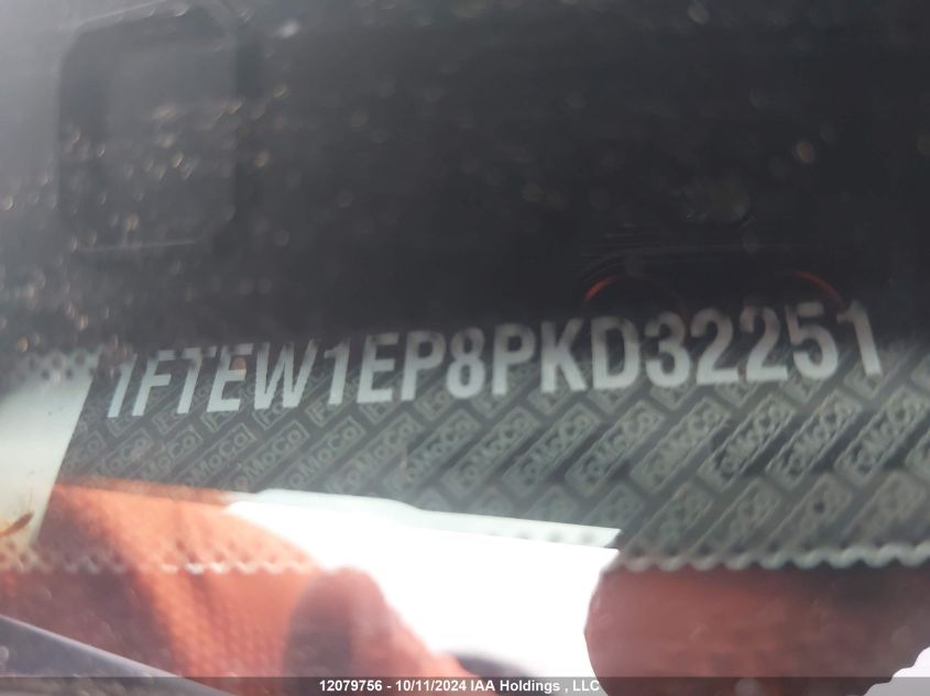 2023 Ford F150 Supercrew VIN: 1FTEW1EP8PKD32251 Lot: 12079756