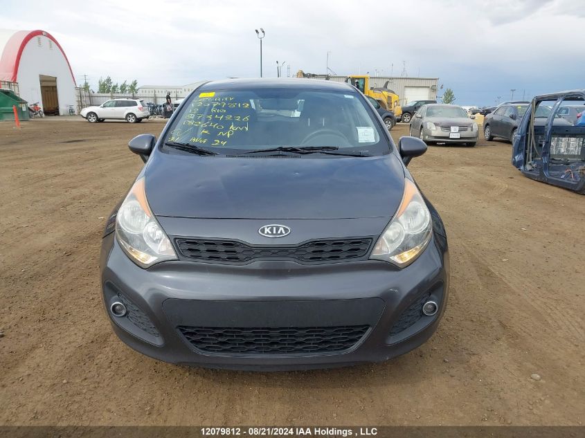 2012 Kia Rio Lx VIN: KNADM5A39C6734226 Lot: 12079812