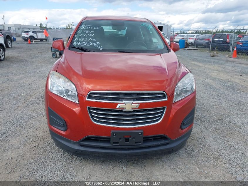 2016 Chevrolet Trax VIN: 3GNCJKSBXGL230461 Lot: 12079862