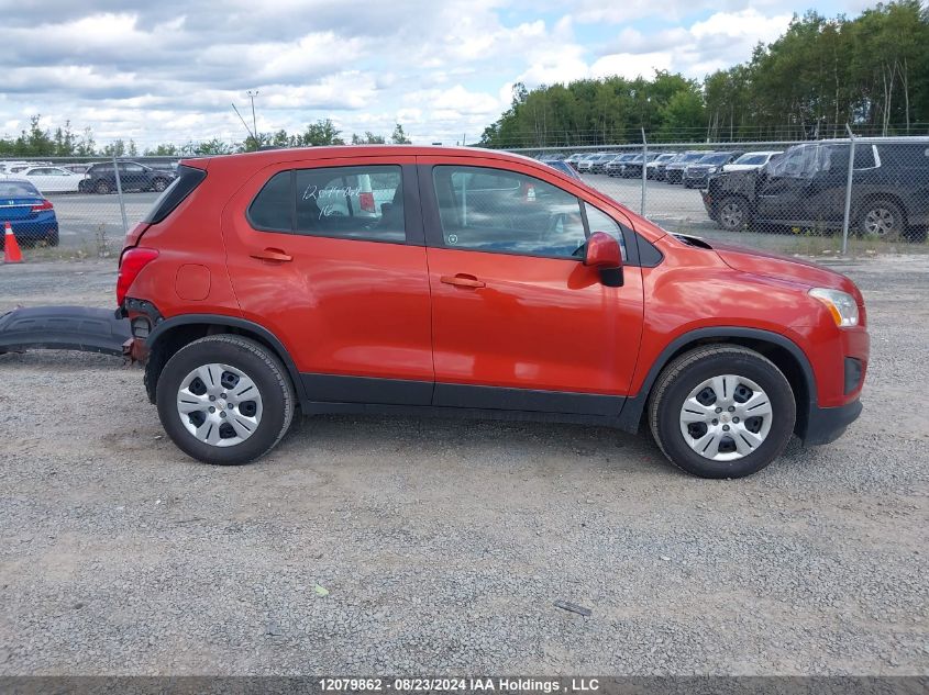 2016 Chevrolet Trax VIN: 3GNCJKSBXGL230461 Lot: 12079862