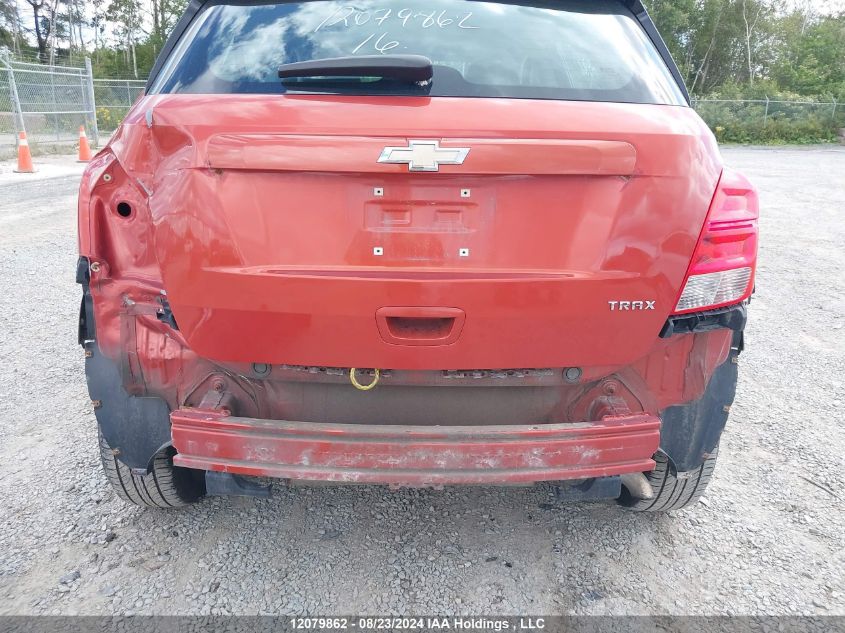 2016 Chevrolet Trax VIN: 3GNCJKSBXGL230461 Lot: 12079862