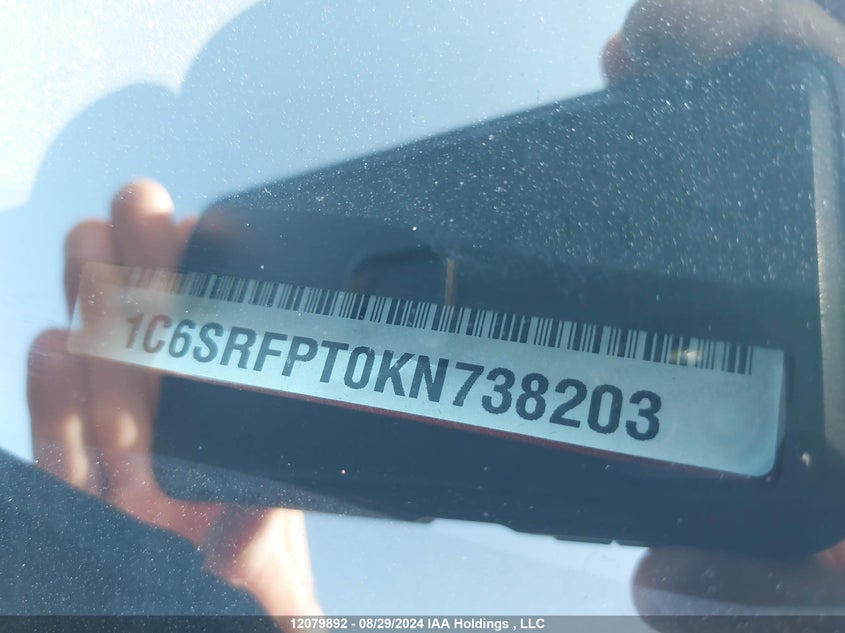 2019 Ram 1500 Limited VIN: 1C6SRFPT0KN738203 Lot: 12079892