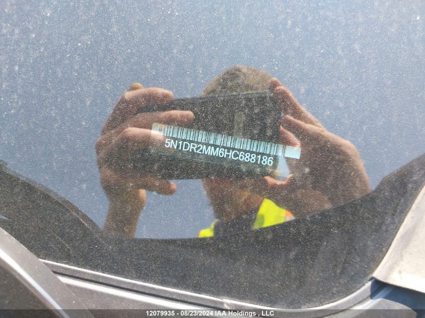2017 Nissan Pathfinder VIN: 5N1DR2MM6HC688186 Lot: 12079935