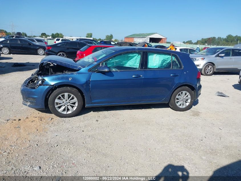 2016 Volkswagen Golf VIN: 3VW217AU4GM026704 Lot: 12080002