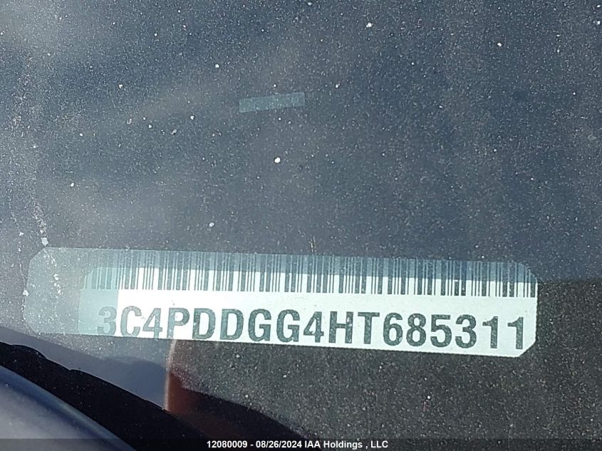 2017 Dodge Journey Crossroad VIN: 3C4PDDGG4HT685311 Lot: 12080009