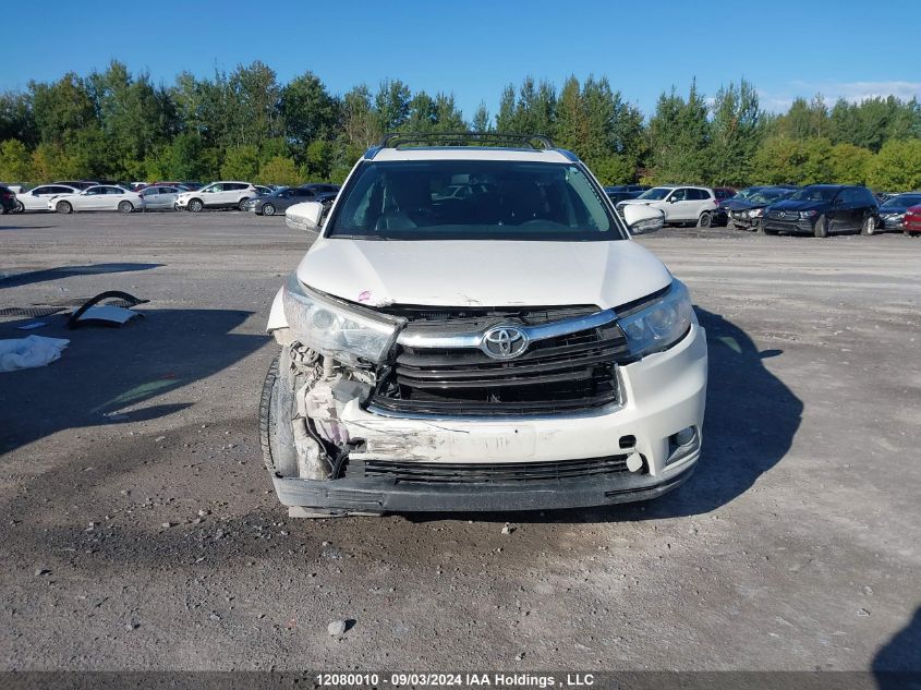 2016 Toyota Highlander Limited VIN: 5TDDKRFH0GS229251 Lot: 12080010