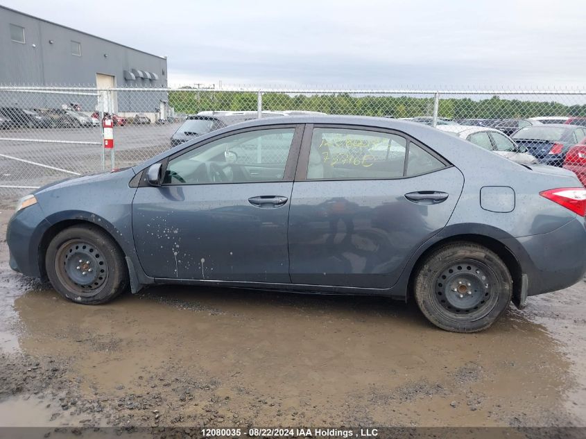 2016 Toyota Corolla Le VIN: 2T1BURHEXGC737160 Lot: 12080035