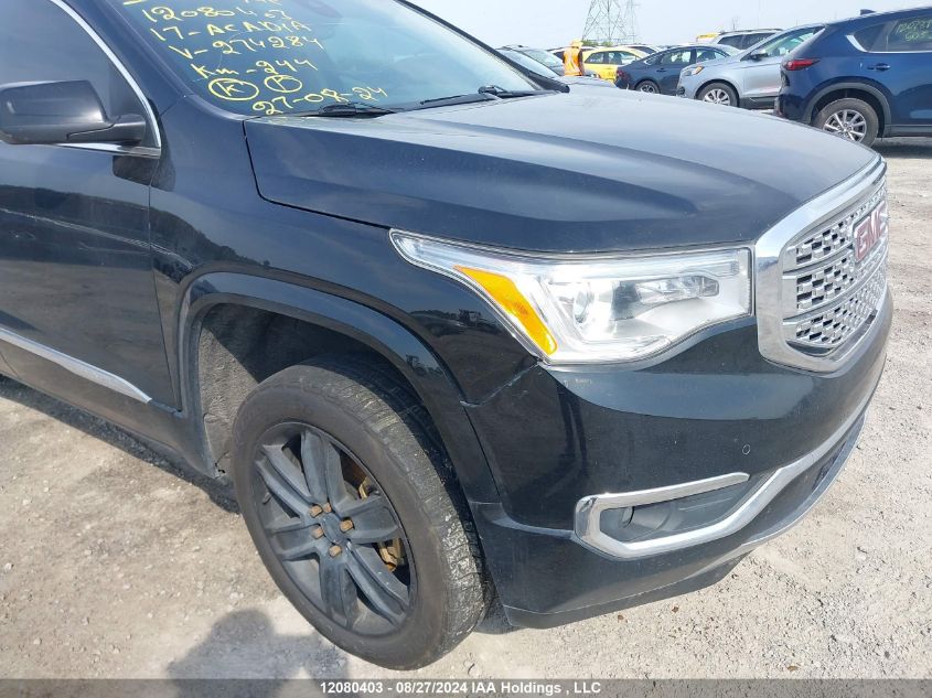 2017 GMC Acadia VIN: 1GKKNXLSXHZ274284 Lot: 12080403