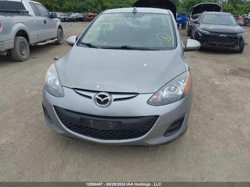 2014 Mazda Mazda2 Sport VIN: JM1DE1KY3E0189004 Lot: 12080457