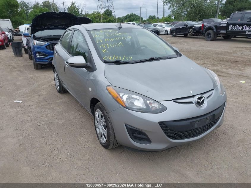 2014 Mazda Mazda2 Sport VIN: JM1DE1KY3E0189004 Lot: 12080457