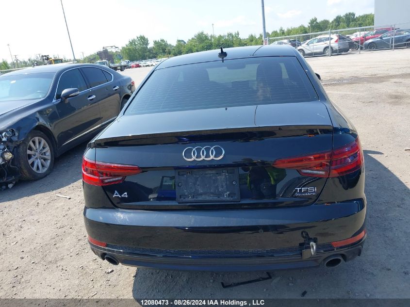 2018 Audi A4 VIN: WAUENAF44JA205899 Lot: 12080473