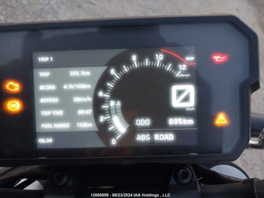 2023 Ktm 390 Duke VIN: MD2JPJ403PC220221 Lot: 12080559