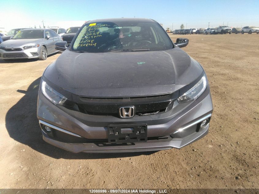 2020 Honda Civic Touring VIN: 2HGFC1F90LH105068 Lot: 12080596