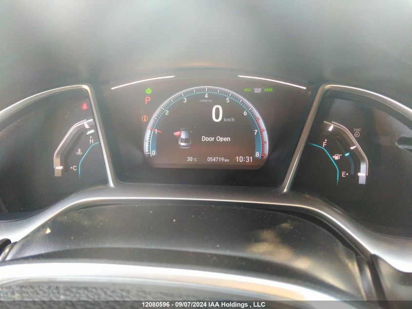 2020 Honda Civic Touring VIN: 2HGFC1F90LH105068 Lot: 12080596