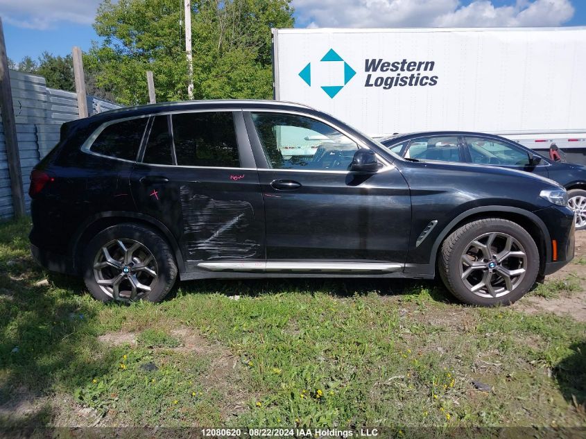 2023 BMW X3 VIN: 5UX53DP00P9R86550 Lot: 12080620