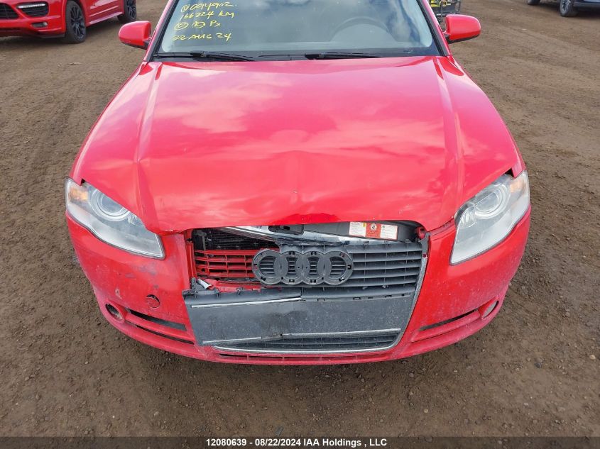 2007 Audi A4 VIN: WAUDF78EX7A094902 Lot: 12080639