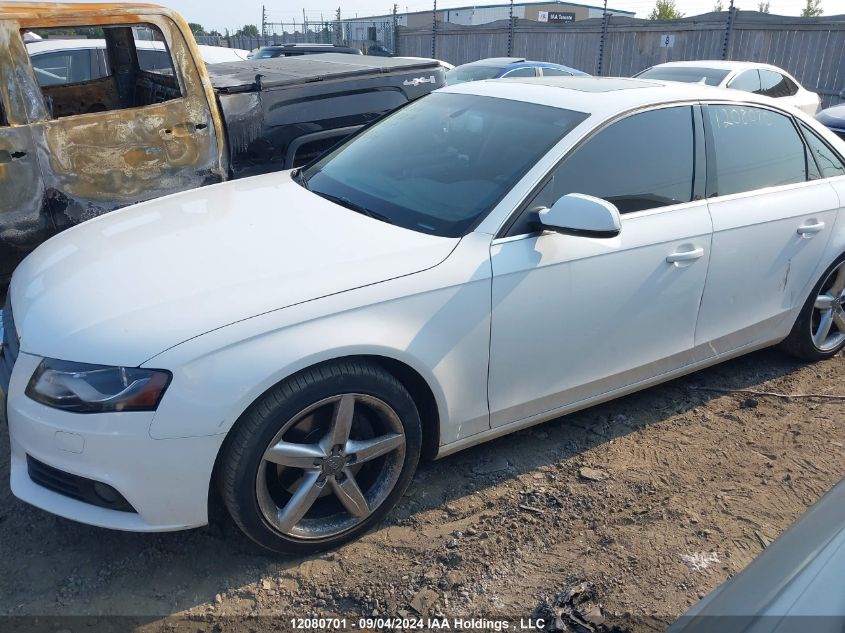 2012 Audi A4 VIN: WAUFFCFL0CN019518 Lot: 12080701