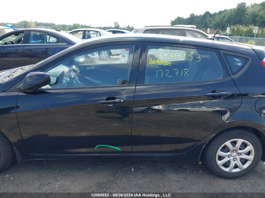 2014 Hyundai Accent Gl VIN: KMHCT5AE6EU172718 Lot: 12080853