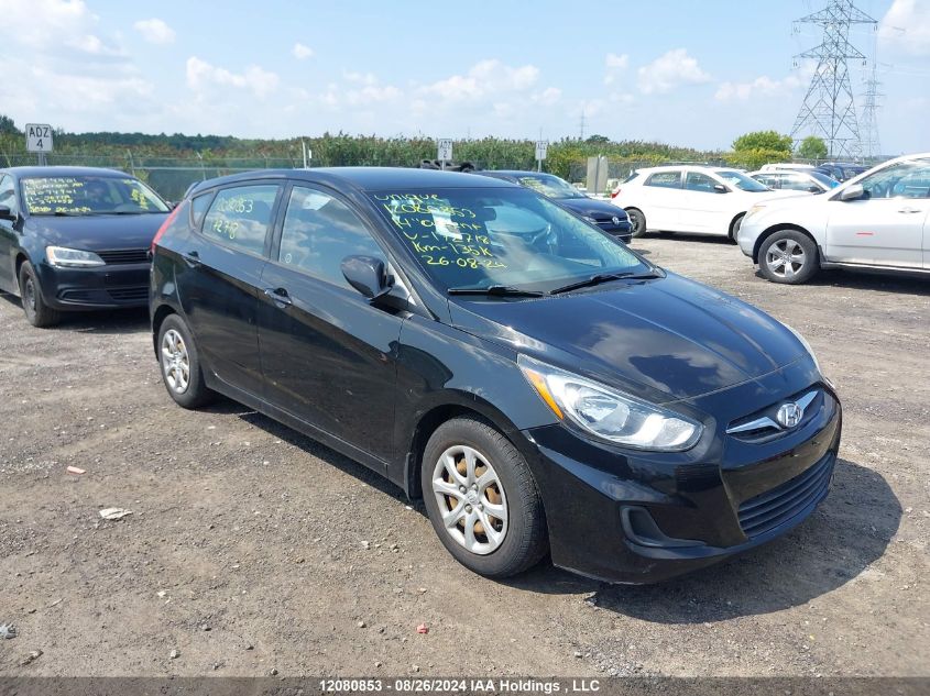 2014 Hyundai Accent Gl VIN: KMHCT5AE6EU172718 Lot: 12080853