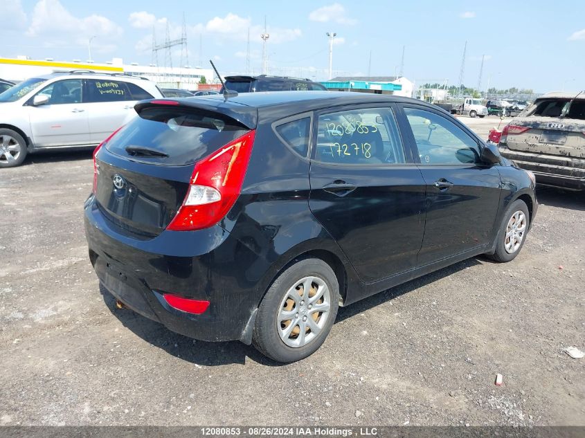 2014 Hyundai Accent Gl VIN: KMHCT5AE6EU172718 Lot: 12080853