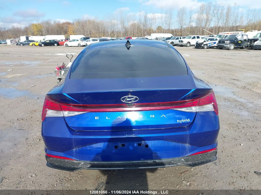 2021 Hyundai Elantra Hybrid VIN: KMHLN4AJ7MU005848 Lot: 12081050