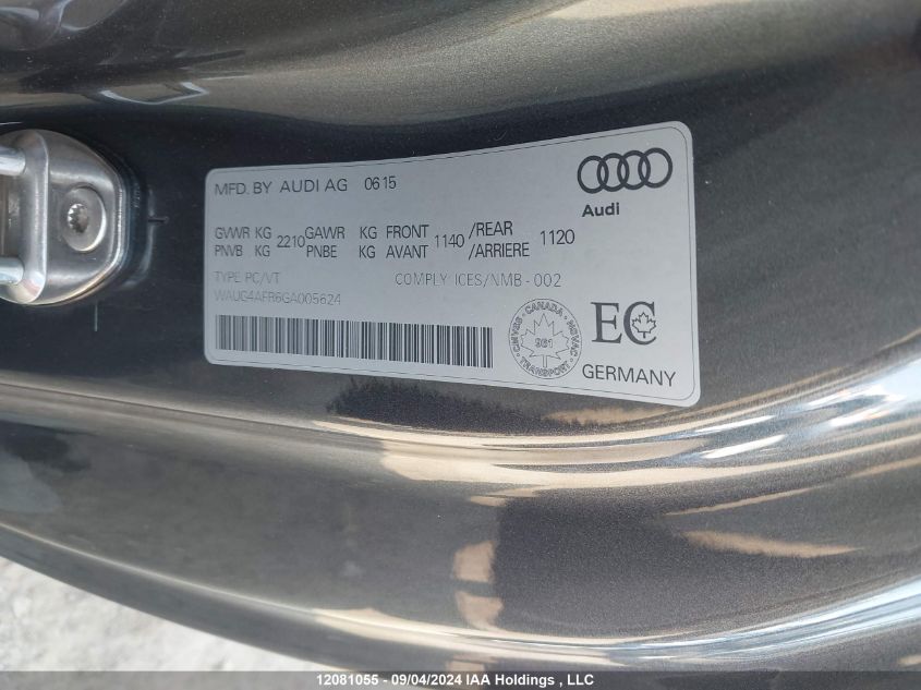 WAUG4AFR6GA005624 2016 Audi S5