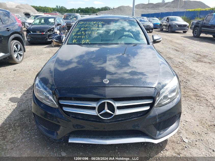2018 Mercedes-Benz C 300 4Matic VIN: 55SWF4KB3JU251434 Lot: 12081096