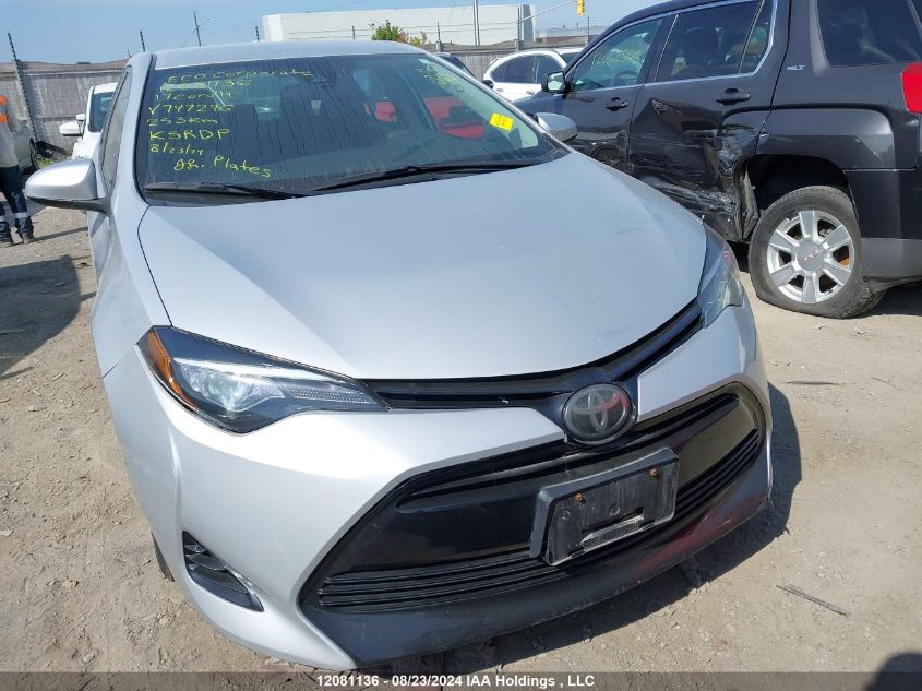 2017 Toyota Corolla L/Le/Xle/Se/Xse VIN: 2T1BURHE6HC747296 Lot: 12081136