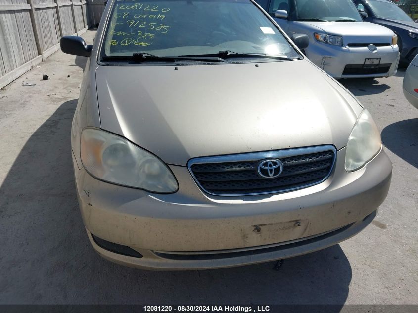 2008 Toyota Corolla Ce VIN: 2T1BR32E78C912585 Lot: 12081220