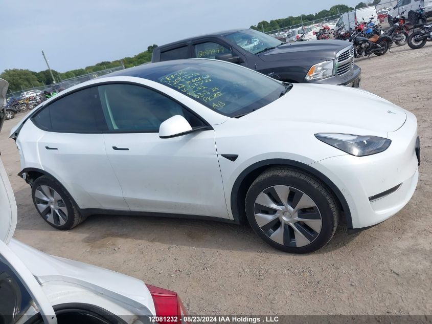 2022 Tesla Model Y VIN: 7SAYGAEEXNF533722 Lot: 12081232