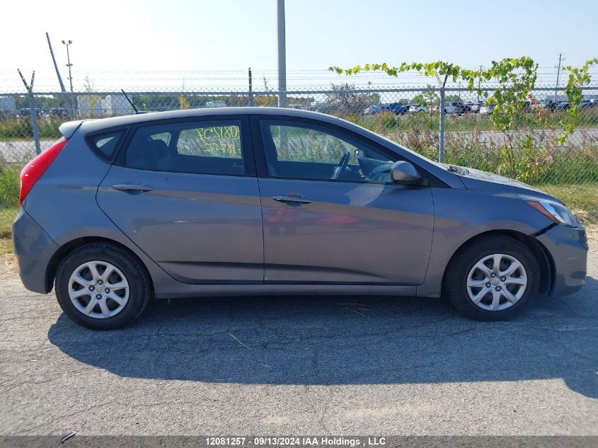 2014 Hyundai Accent Gl VIN: KMHCT5AE9EU187472 Lot: 12081257