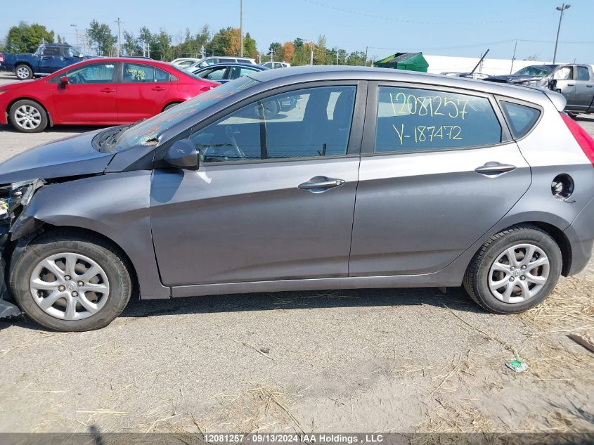 2014 Hyundai Accent Gl VIN: KMHCT5AE9EU187472 Lot: 12081257