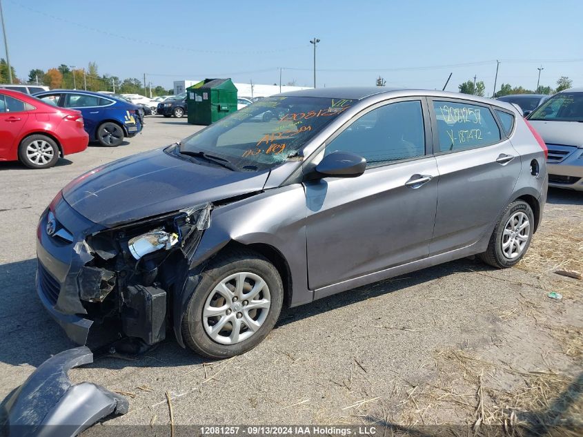 2014 Hyundai Accent Gl VIN: KMHCT5AE9EU187472 Lot: 12081257