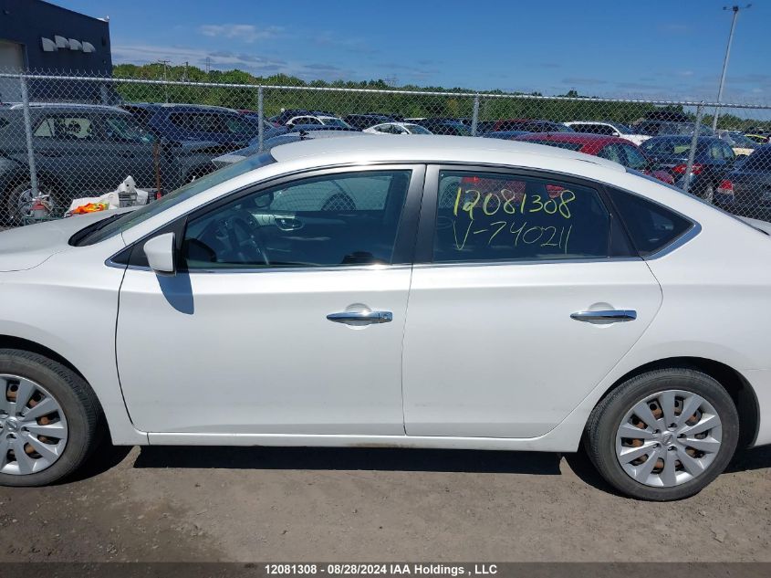 2013 Nissan Sentra VIN: 3N1AB7AP9DL740211 Lot: 12081308