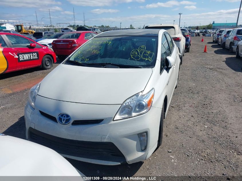 2015 Toyota Prius VIN: JTDKN3DU5F0398811 Lot: 12081309