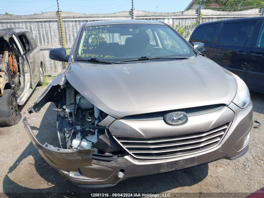 2013 Hyundai Tucson L VIN: KM8JT3AB6DU706588 Lot: 12081316