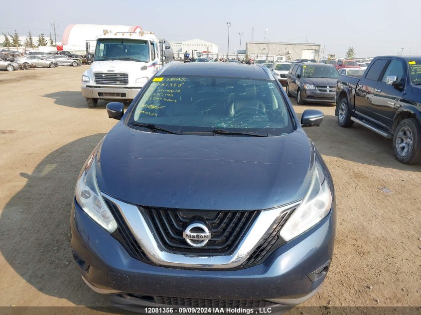 2015 Nissan Murano VIN: 5N1AZ2MH2FN223170 Lot: 12081356