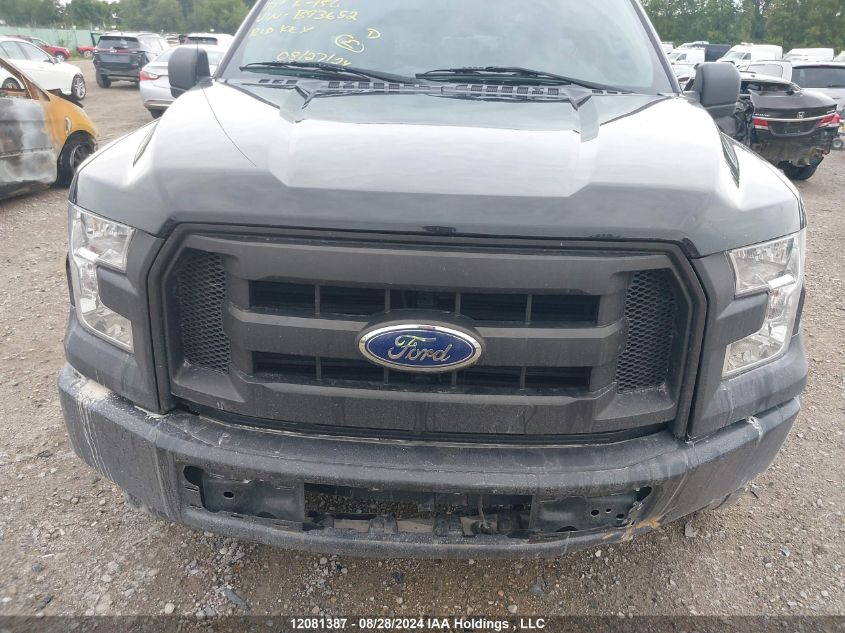 2017 Ford F-150 Xl VIN: 1FTMF1C87HFB93652 Lot: 12081387