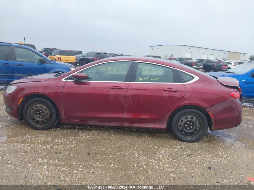 2016 Chrysler 200 Lx VIN: 1C3CCCFB1GN122771 Lot: 12081423