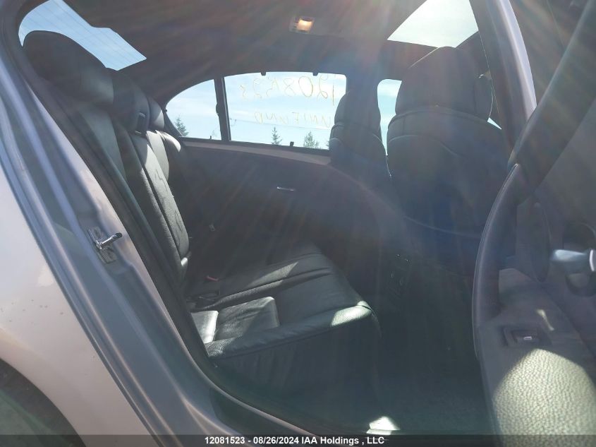 2008 BMW 5 Series VIN: WBANV93568CW55046 Lot: 12081523