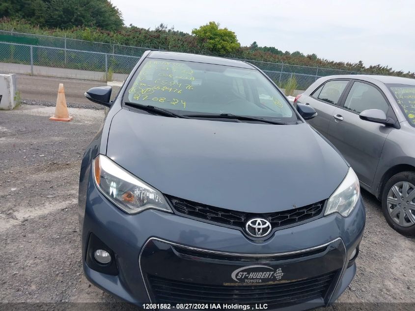 2016 Toyota Corolla VIN: 2T1BURHE6GC652476 Lot: 12081582