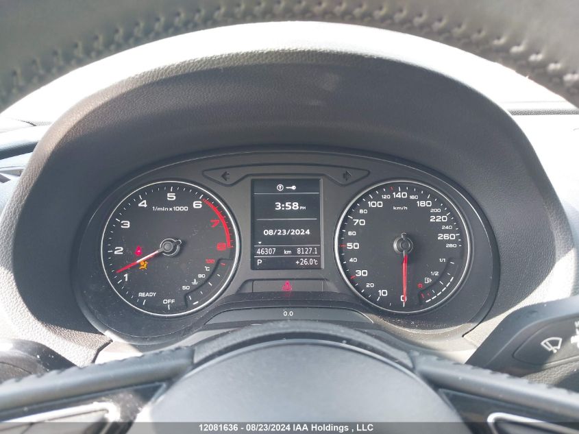 2019 Audi A3 Sedan VIN: WAUBEGFF0K1026834 Lot: 12081636