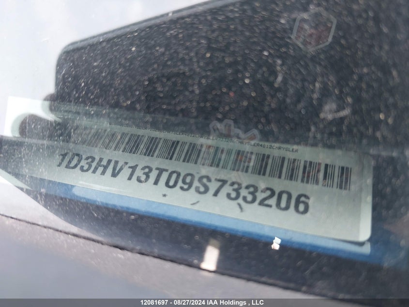 2009 Dodge Ram 1500 Laramie VIN: 1D3HV13T09S733206 Lot: 12081697