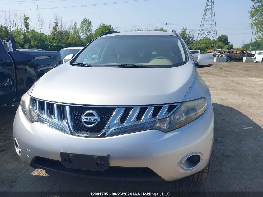 2009 Nissan Murano S/Sl/Le VIN: JN8AZ18W39W200992 Lot: 12081705