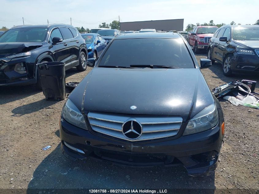 2011 Mercedes-Benz C-Class VIN: WDDGF8BB7BR180186 Lot: 12081758