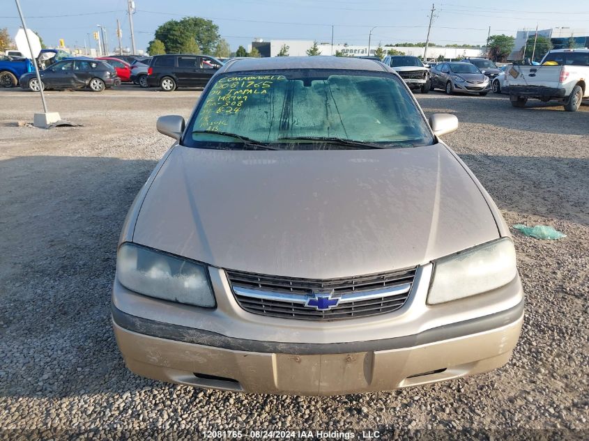 2004 Chevrolet Impala VIN: 2G1WF52E749198949 Lot: 12081765